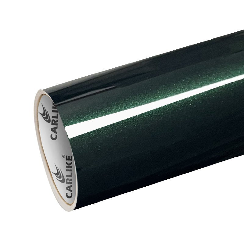 CARLIKE CL-EG-19P Electro Metallic Gloss Midnight Green Vinyl (PET Air Release Paper) - CARLIKE WRAP