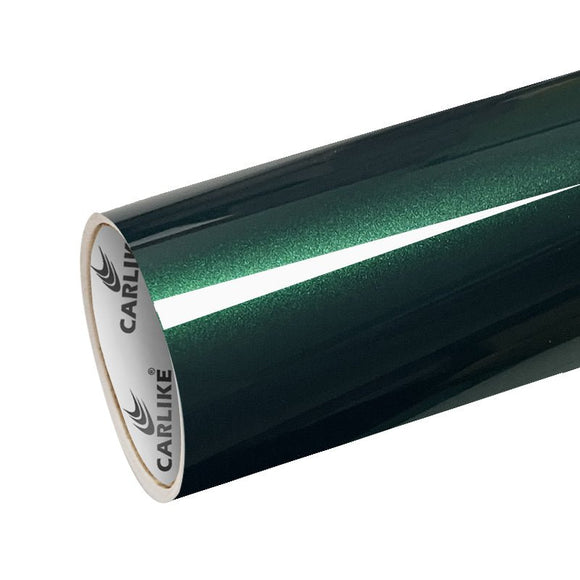 CARLIKE CL-EG-22P Electro Metallic Gloss Agate Green Vinyl (PET Air Release Paper) - CARLIKE WRAP