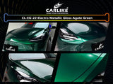 CARLIKE CL-EG-22P Electro Metallic Gloss Agate Green Vinyl PET Liner - CARLIKE WRAP