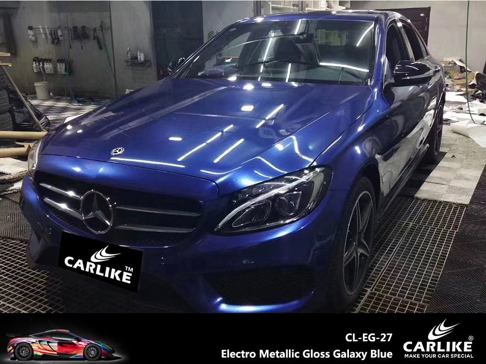 CARLIKE CL-EG-27 Electro Metallic Gloss Galaxy Blue Vinyl - CARLIKE WRAP