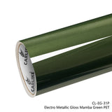 CARLIKE CL-EG-31P Electro Metallic Gloss Mamba Green Vinyl PET Liner - CARLIKE WRAP