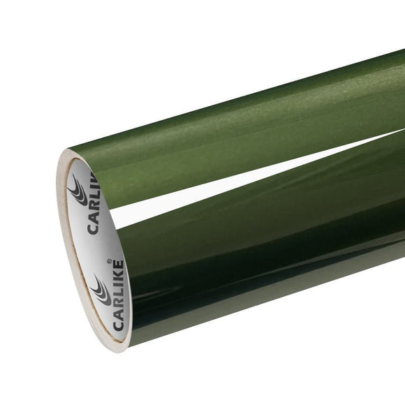 CARLIKE CL-EG-31P Electro Metallic Gloss Mamba Green Vinyl PET Liner - CARLIKE WRAP