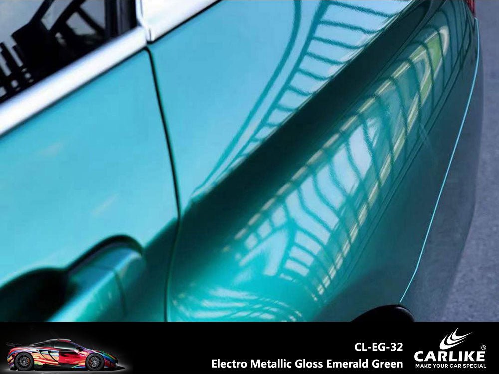 CARLIKE CL-EG-32 Electro Metallic Gloss Emerald Green Vinyl - CARLIKE WRAP