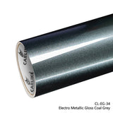 CARLIKE CL-EG-34 Electro Metallic Gloss Coal Grey Vinyl - CARLIKE WRAP