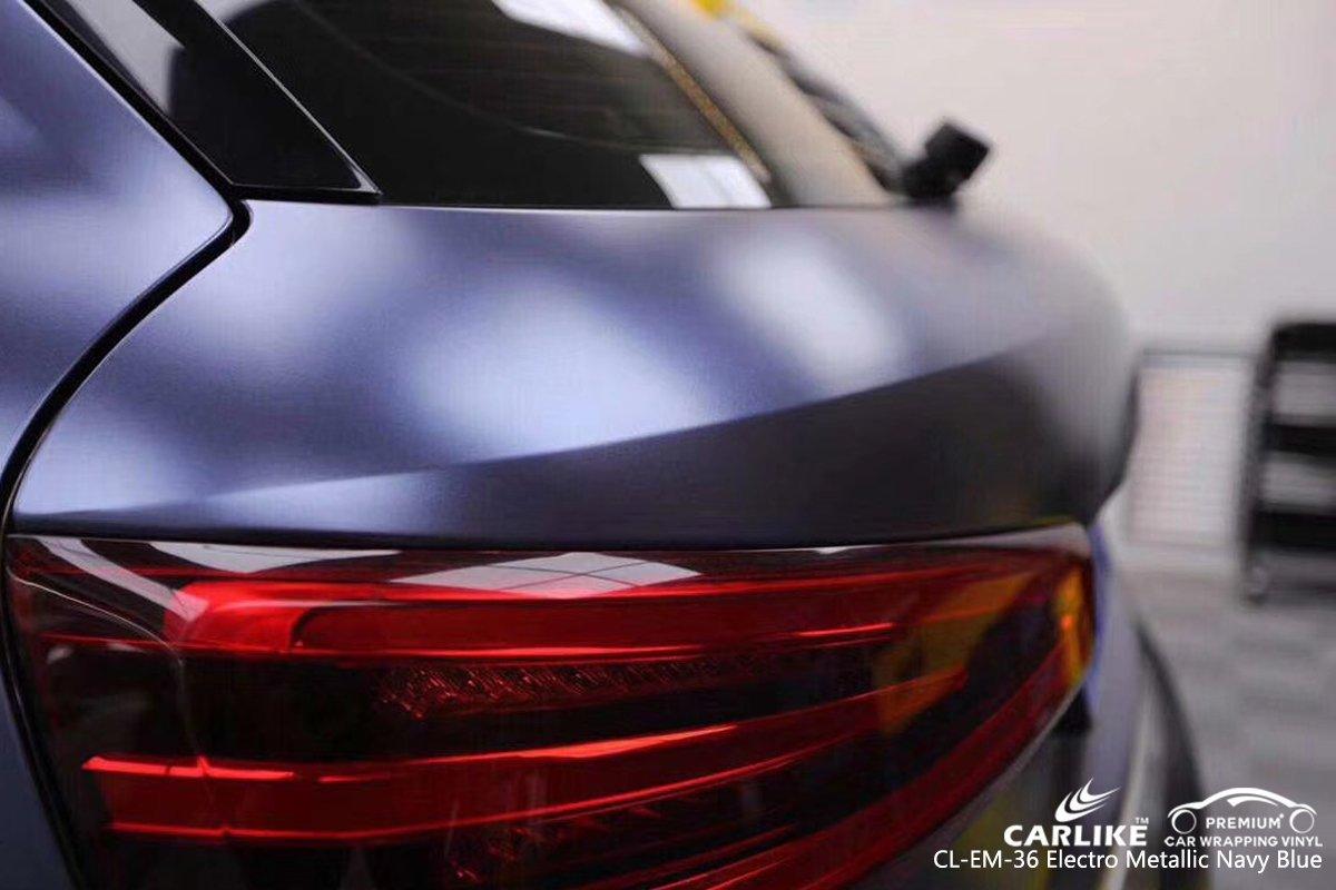 CARLIKE CL-EM-36 Matte Electro Metallic Navy Blue Vinyl - CARLIKE WRAP