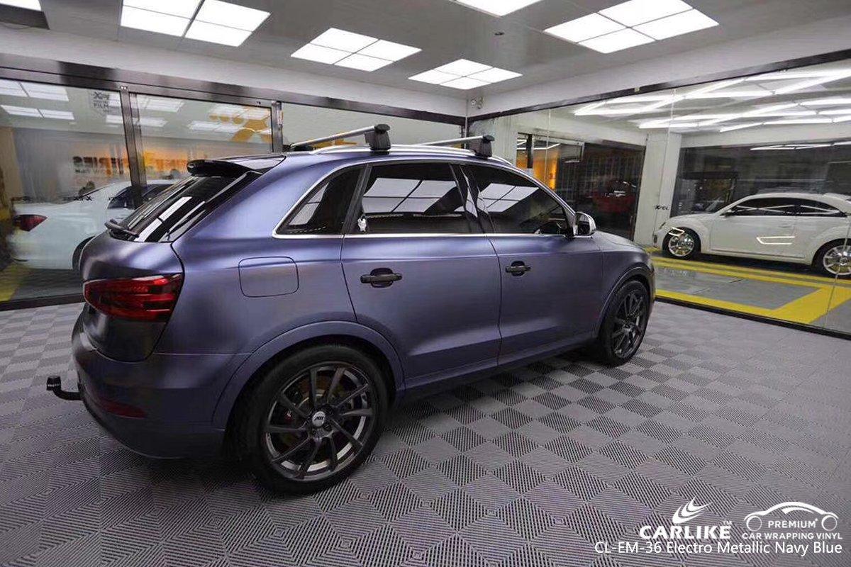 CARLIKE CL-EM-36 Matte Electro Metallic Navy Blue Vinyl - CARLIKE WRAP