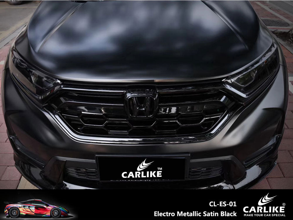 CARLIKE CL-ES-01 Electro Metallic Satin Black Vinyl - CARLIKE WRAP
