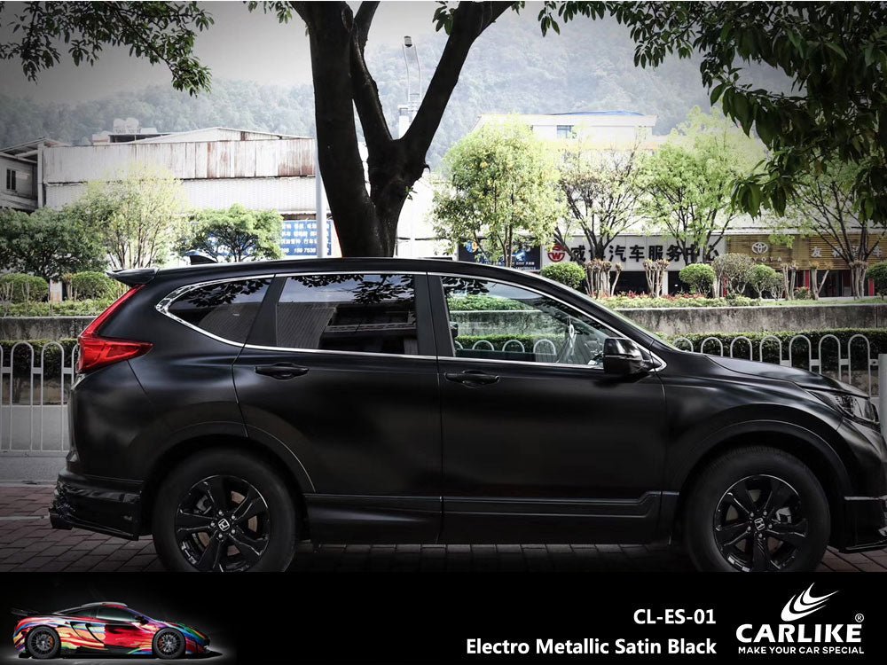 CARLIKE CL-ES-01 Electro Metallic Satin Black Vinyl - CARLIKE WRAP