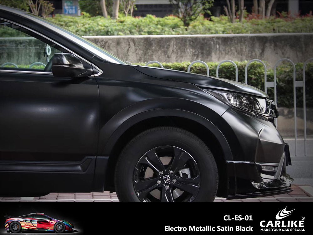 CARLIKE CL-ES-01 Electro Metallic Satin Black Vinyl - CARLIKE WRAP