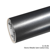 CARLIKE CL-ES-06 Electro Metallic Satin Carbon Grey Vinyl - CARLIKE WRAP