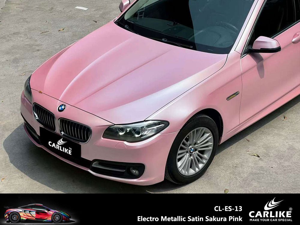 CARLIKE CL-ES-13 Electro Metallic Satin Sakura Pink Vinyl - CARLIKE WRAP
