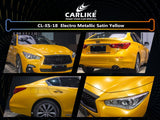 CARLIKE CL-ES-18 Electro Metallic Satin Yellow Vinyl - CARLIKE WRAP