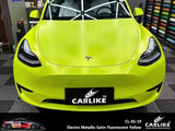 CARLIKE CL-ES-19 Electro Metallic Satin Fluorescent Yellow Vinyl - CARLIKE WRAP
