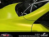 CARLIKE CL-ES-19 Electro Metallic Satin Fluorescent Yellow Vinyl - CARLIKE WRAP