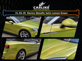 CARLIKE CL-ES-20 Electro Metallic Satin Lemon Green Vinyl - CARLIKE WRAP