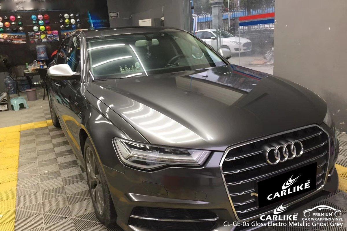 CARLIKE CL-GE-05 Gloss Electro Metallic Ghost Grey Vinyl - CARLIKE WRAP