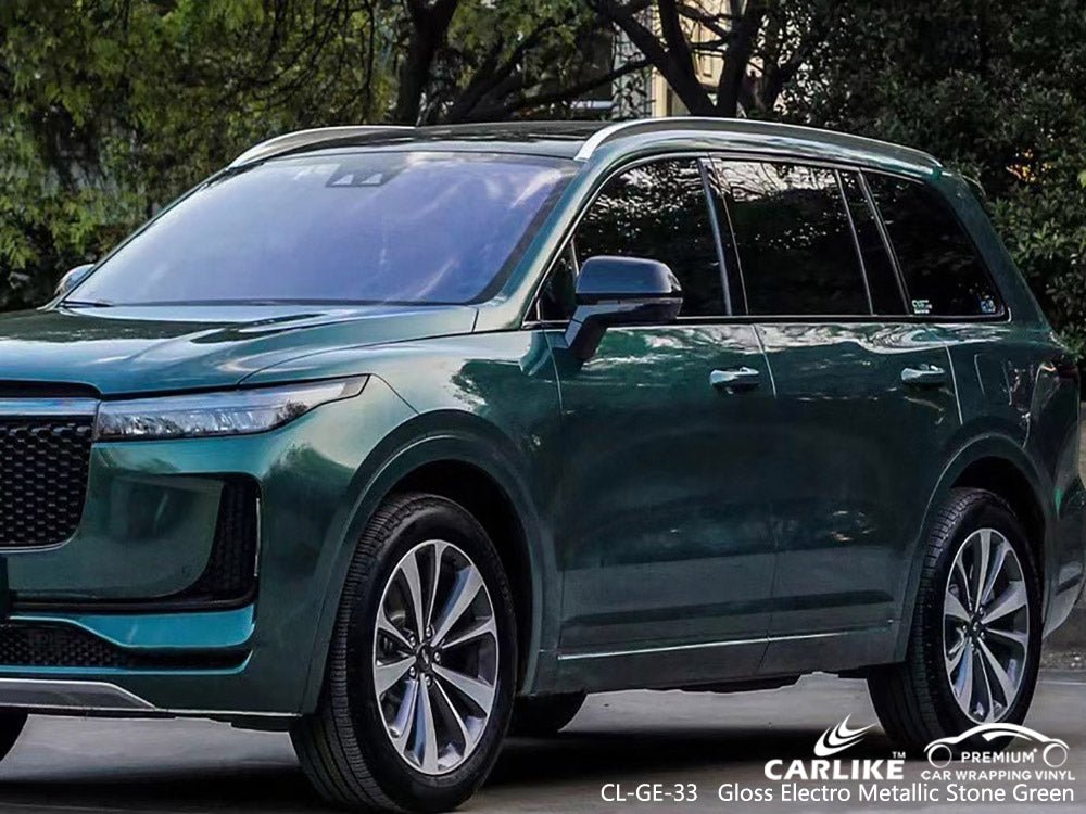 CARLIKE CL-GE-33 Gloss Electro Metallic Stone Green Vinyl - CARLIKE WRAP