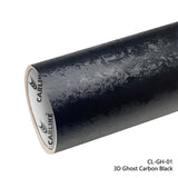 CARLIKE CL-GH-01 3D Ghost Carbon Fiber Black Vinyl - CARLIKE WRAP