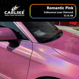 CARLIKE CL-IL-08 Iridescence Laser Diamond Romantic Pink Vinyl - CARLIKE WRAP