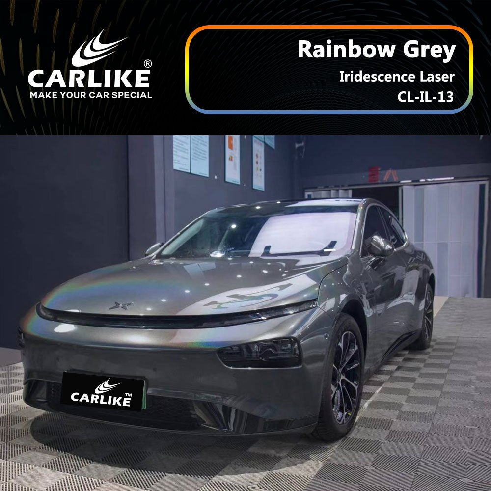 CARLIKE CL-IL-13 Iridescence Laser Rainbow Grey Vinyl - CARLIKE WRAP