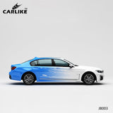 CARLIKE CL-JB003 White To Blue High-precision Printing Customized Car Vinyl Wrap - CARLIKE WRAP