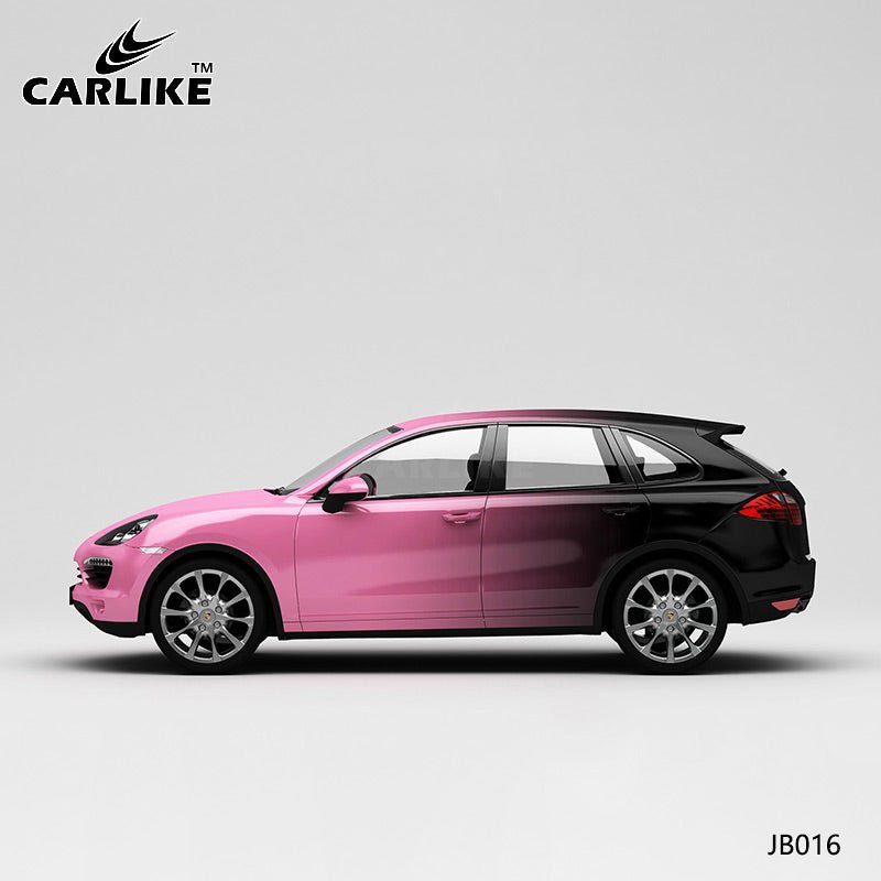 CARLIKE CL-JB016 Black To Pink High-precision Printing Customized Car Vinyl Wrap - CARLIKE WRAP