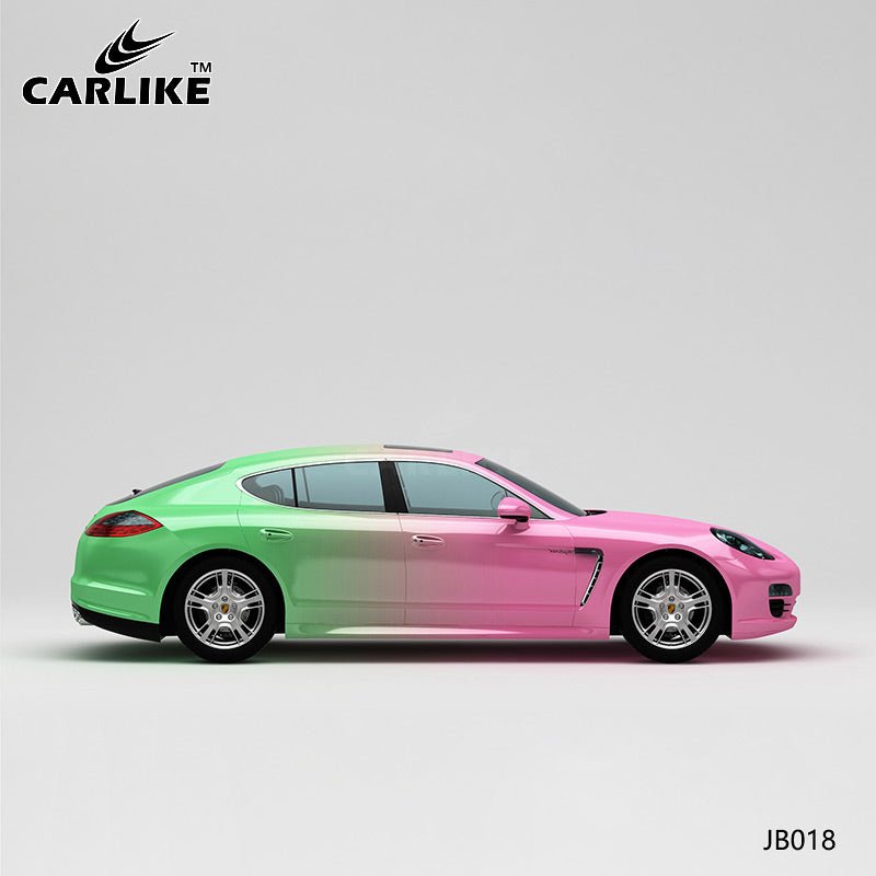 CARLIKE CL-JB018 Green To Pink High-precision Printing Customized Car Vinyl Wrap - CARLIKE WRAP