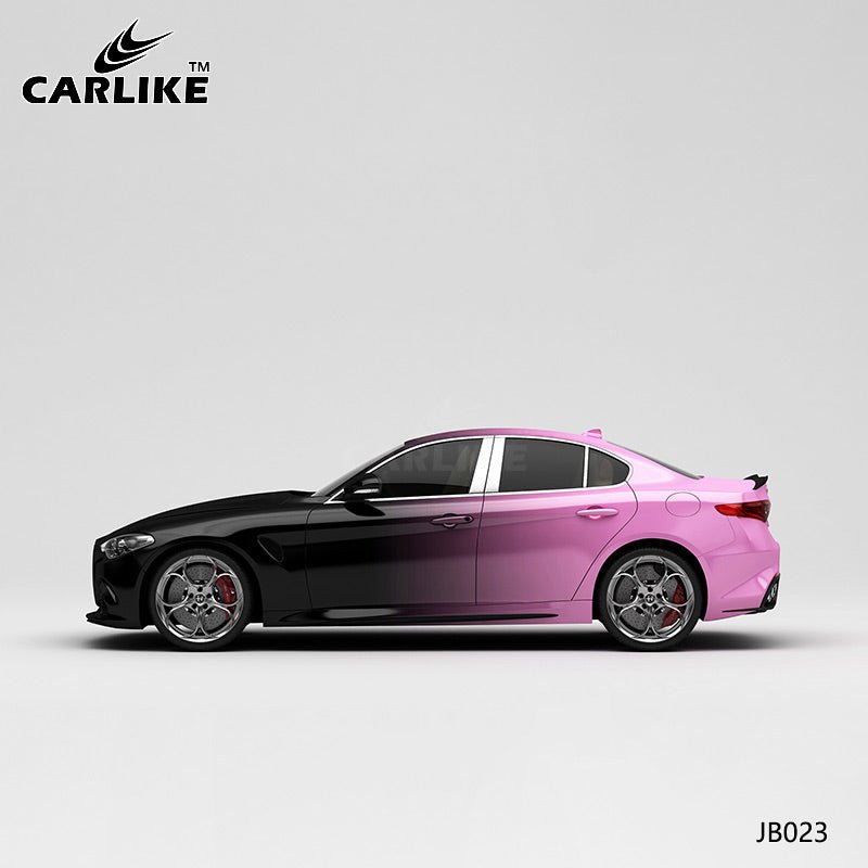 CARLIKE CL-JB023 Black To Pink High-precision Printing Customized Car Vinyl Wrap - CARLIKE WRAP