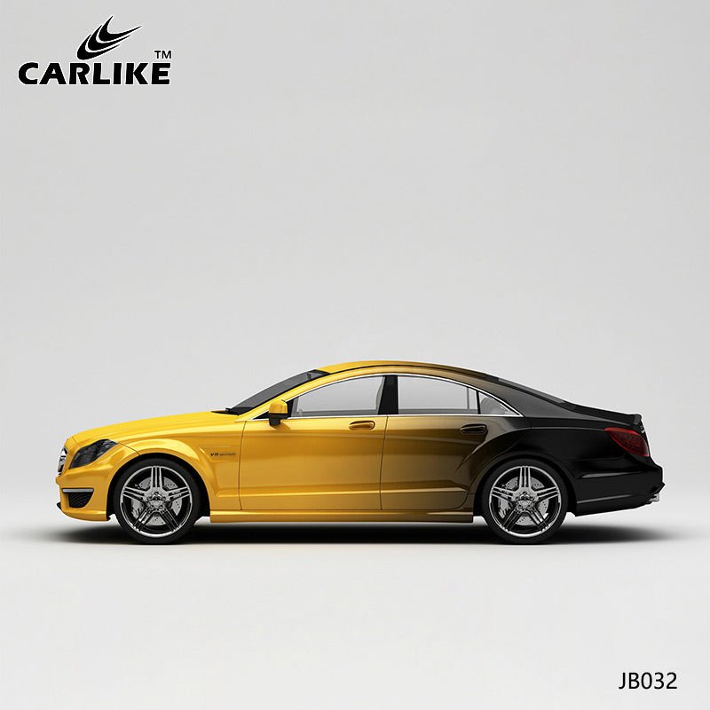 CARLIKE CL-JB032 Yellow To Black High-precision Printing Customized Car Vinyl Wrap - CARLIKE WRAP