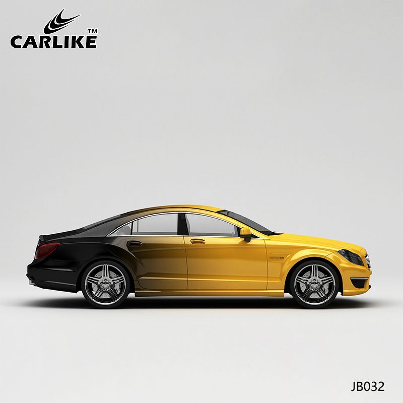 CARLIKE CL-JB032 Yellow To Black High-precision Printing Customized Car Vinyl Wrap - CARLIKE WRAP
