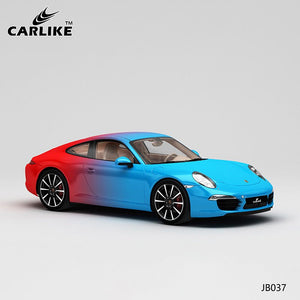 CARLIKE CL-JB037 Azul a rojo Impresión de alta precisión Envoltura de vinilo para automóvil personalizada
