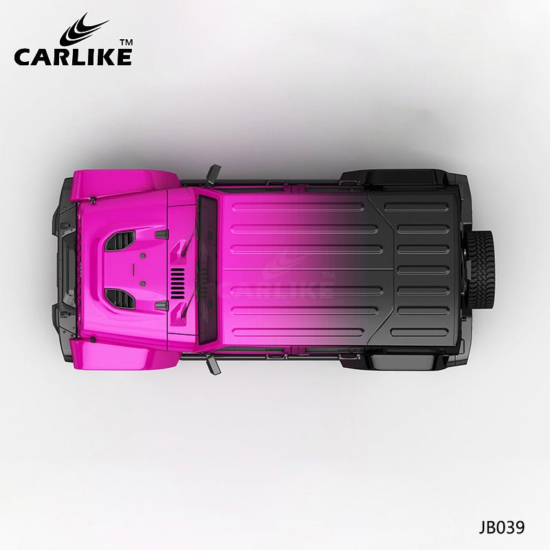 Fuchsia to black high-precision printing customized car wrap