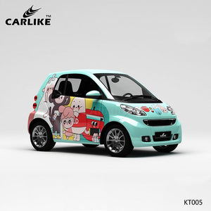 CARLIKE CL-KT005 Pattern Big Mouth Monkey High-precision Printing Customized Car Vinyl Wrap - CARLIKE WRAP