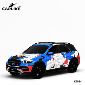 CARLIKE CL-KT014 Pattern Lego Camouflage High-precision Printing Customized Car Vinyl Wrap