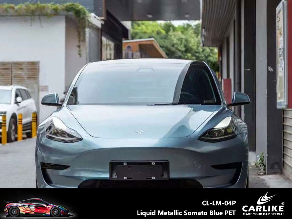 CARLIKE CL-LM-04 Liquid Metallic Somato Blue Vinyl - CARLIKE WRAP