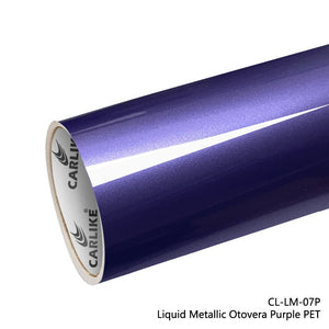 CARLIKE CL-LM-07P Revestimiento de PET de VINILO Púrpura Otovera Metálico Líquido