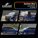CARLIKE CL-LM-09P Liquid Metallic Gentian Blue Vinyl PET Liner - CARLIKE WRAP