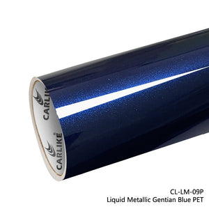 CARLIKE CL-LM-09P Liquid Metallic Gentian Blue Vinyl PET Liner - CARLIKE WRAP
