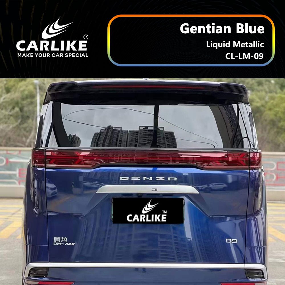 CARLIKE CL-LM-09P Liquid Metallic Gentian Blue Vinyl PET Liner - CARLIKE WRAP