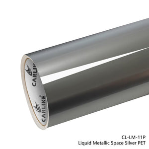 CARLIKE CL-LM-11P Liquid Metallic Space Silver Vinyl PET Liner - CARLIKE WRAP