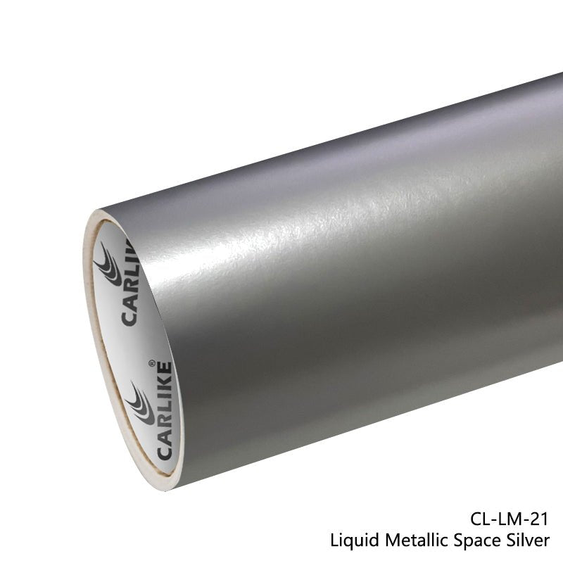 CARLIKE CL-LM-21 Liquid Metallic Matte Space Silver Vinyl - CARLIKE WRAP