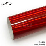 CARLIKE CL-LS-04 Chrome Laser Neo Holographic Red Vinyl - CARLIKE WRAP