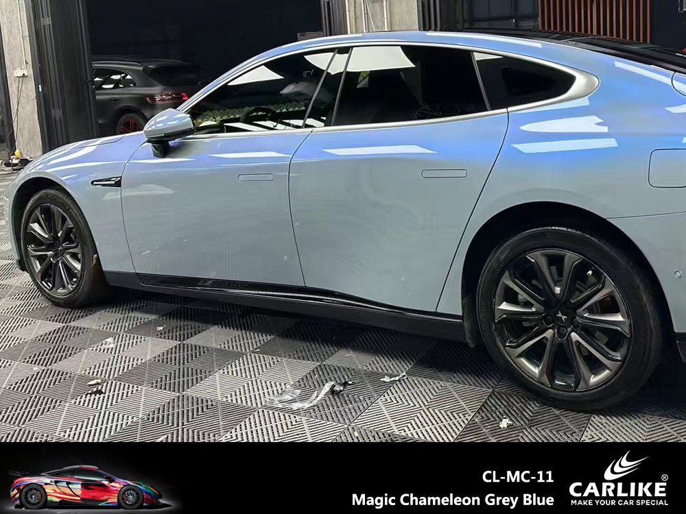 CARLIKE CL-MC-11 Magic Chameleon Grey Blue Vinyl - CARLIKE WRAP