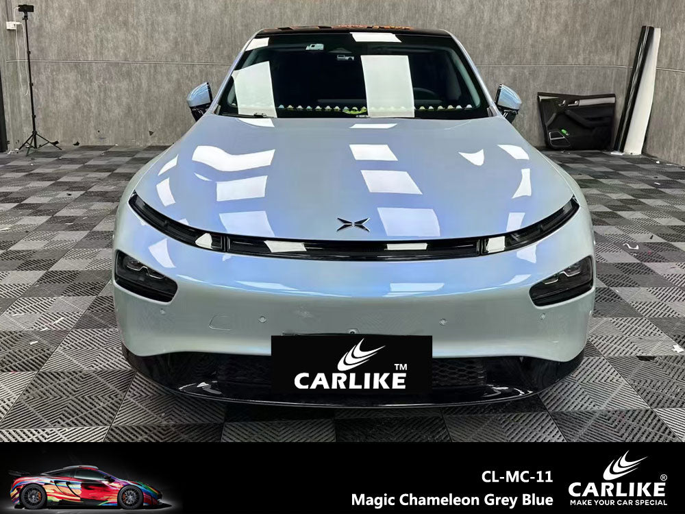 CARLIKE CL-MC-11 Magic Chameleon Grey Blue Vinyl - CARLIKE WRAP
