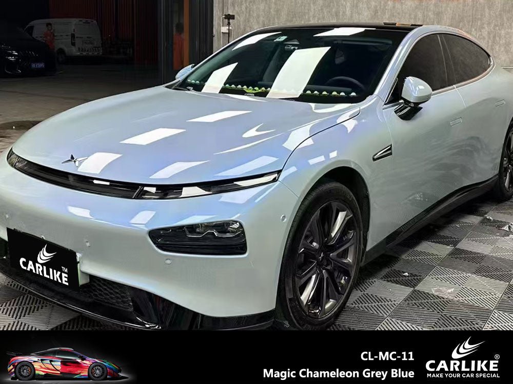 CARLIKE CL-MC-11 Magic Chameleon Grey Blue Vinyl - CARLIKE WRAP
