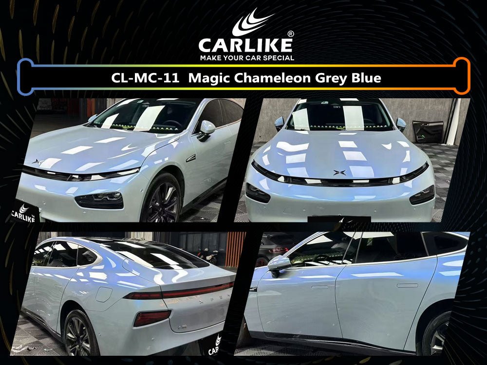 Magic Blue Chameleon Matte Vinyl Wrap - Color Shift Film For Cars, DIY Bubble-Free