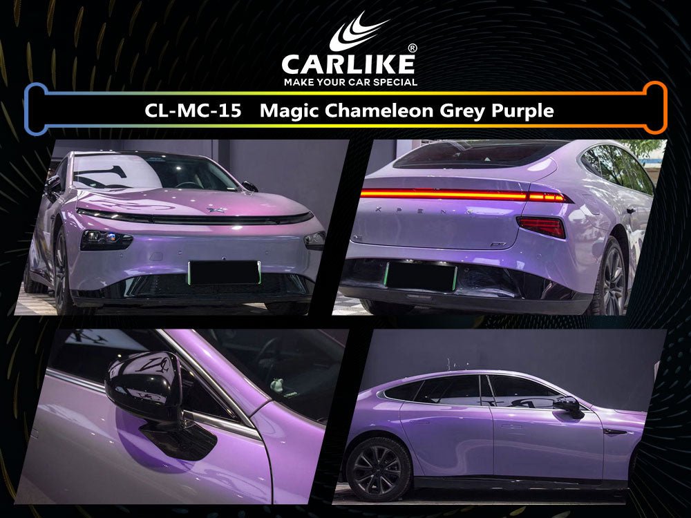 Magic Chameleon Grey Purple Vinyl (PET Air Release Paper) Auto Wrap