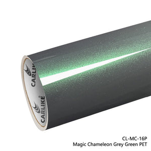 CARLIKE CL-MC-16P Magic Chameleon Grey Green Vinyl (PET Air Release Paper) - CARLIKE WRAP