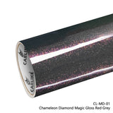 CARLIKE CL-MD-01 Chameleon Diamond Magic Gloss Red Grey Vinyl - CARLIKE WRAP