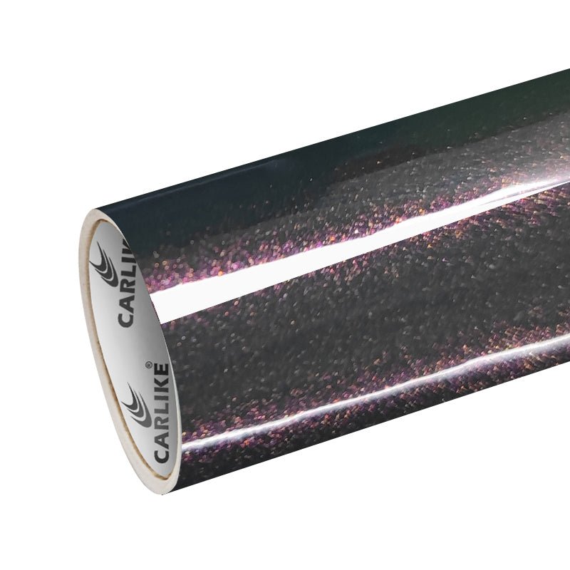CARLIKE CL-MD-01P Chameleon Diamond Magic Gloss Red Grey Vinyl PET Liner - CARLIKE WRAP